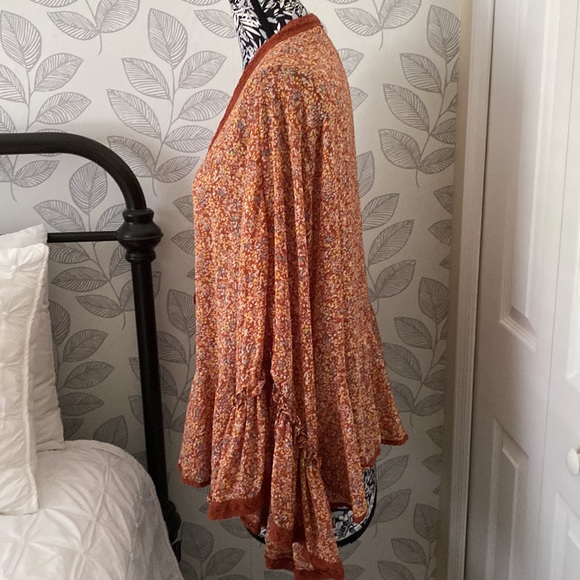 Free People Lola Kimono in Ochre - Picture 8 of 16